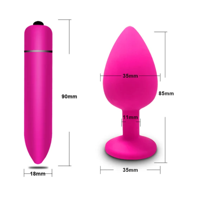 Anal Plug Vibrator and Erotic Bullet